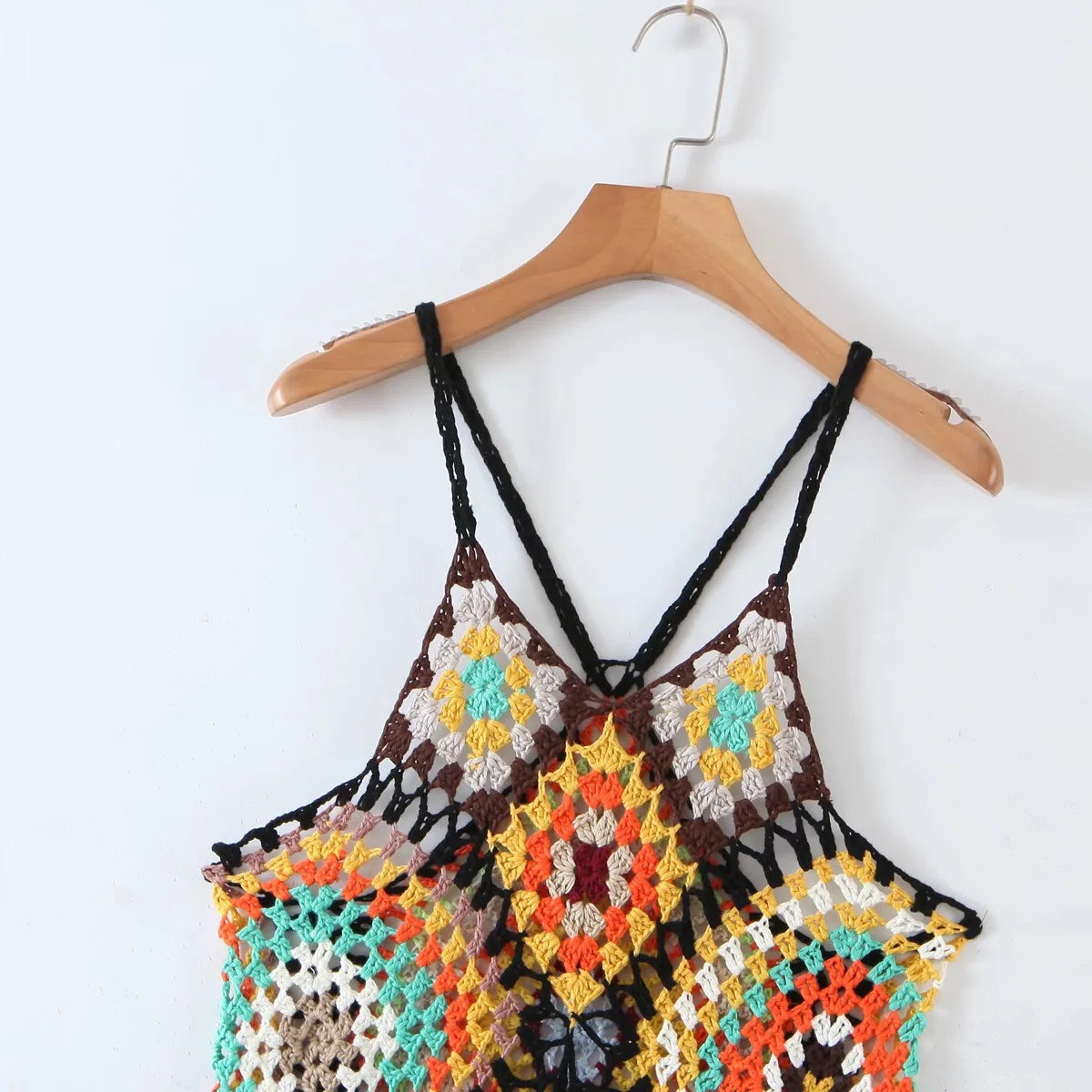 Vestido Boho Midi em Crochê - Handmade