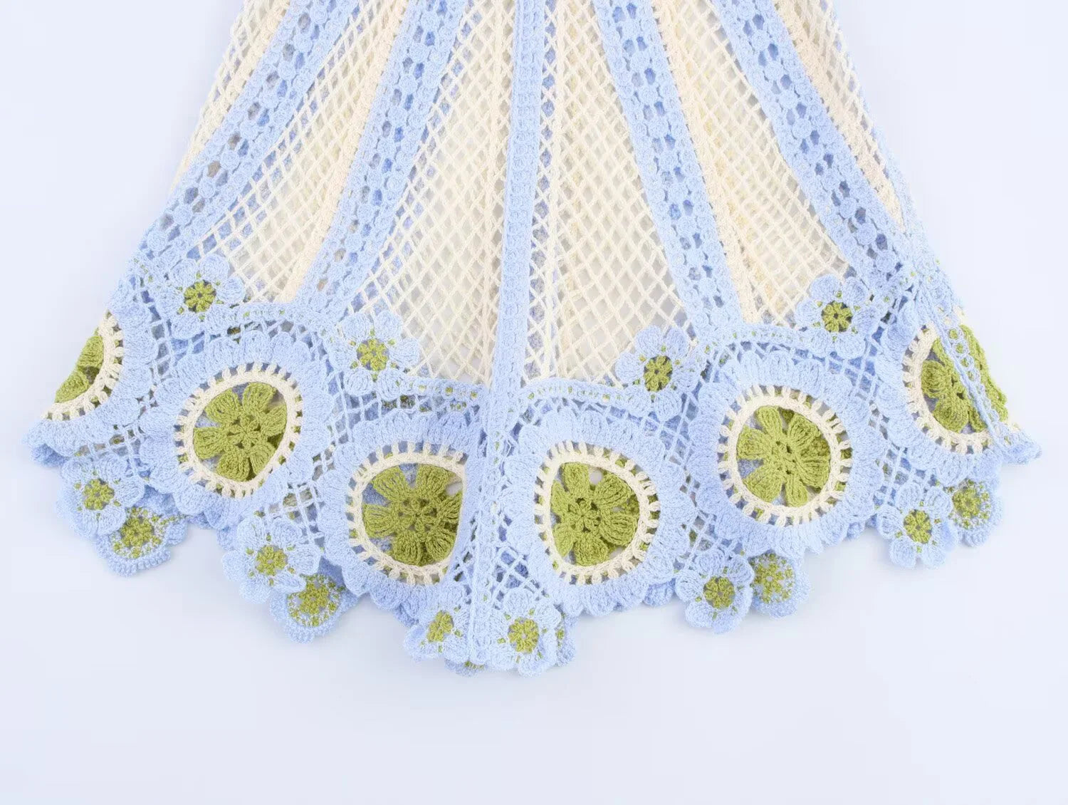 Top Crochet Flores - feito à mão