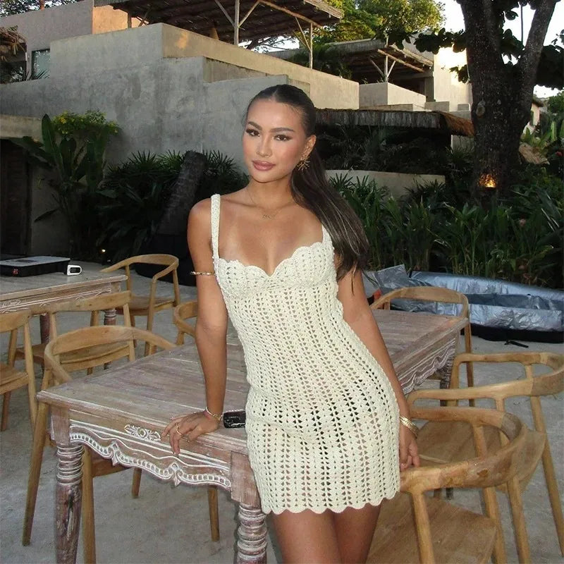 Vestido Solarina Crochet - handmade