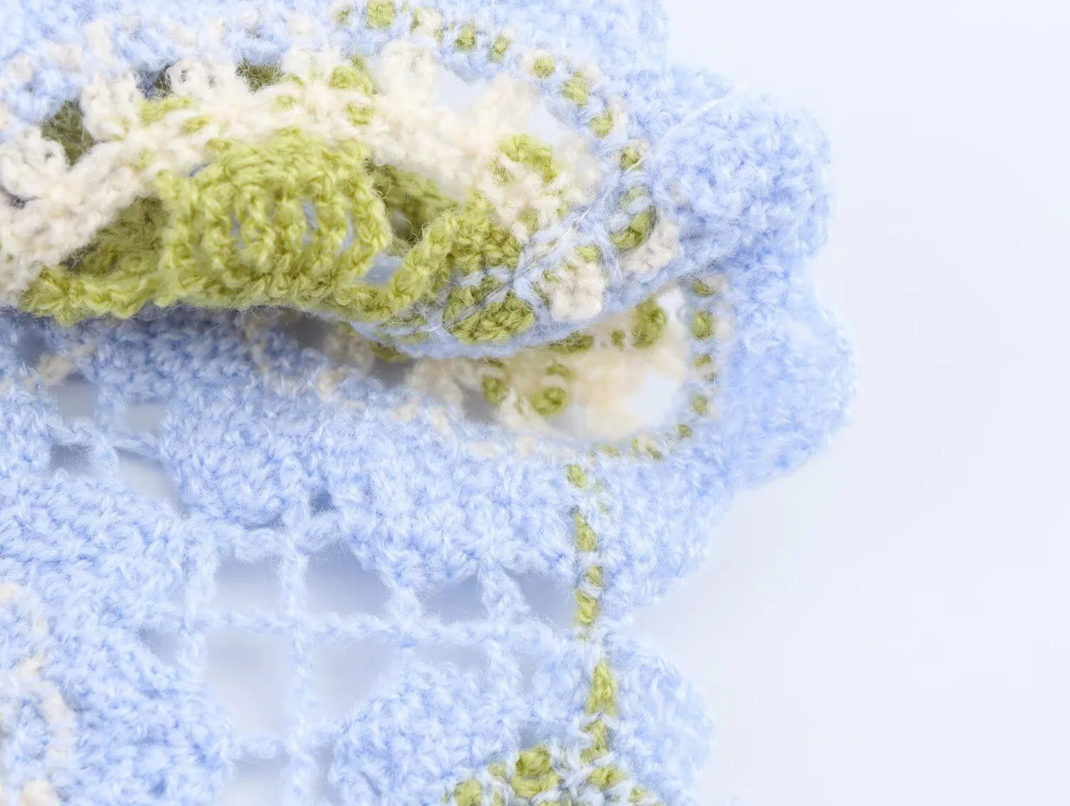 Top Crochet Flores - feito à mão