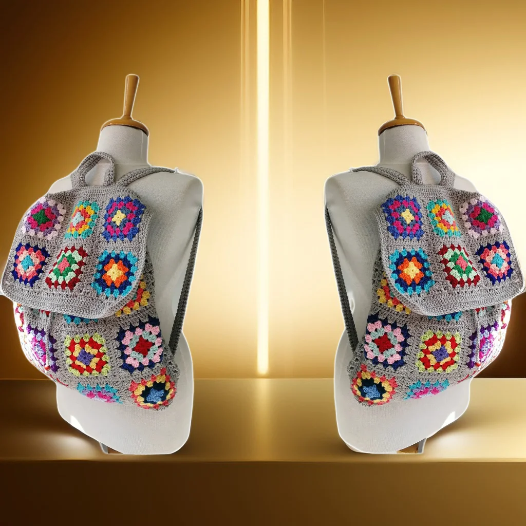 Mochila Boho Crochê - Exclusividade Rio Samba Crochet