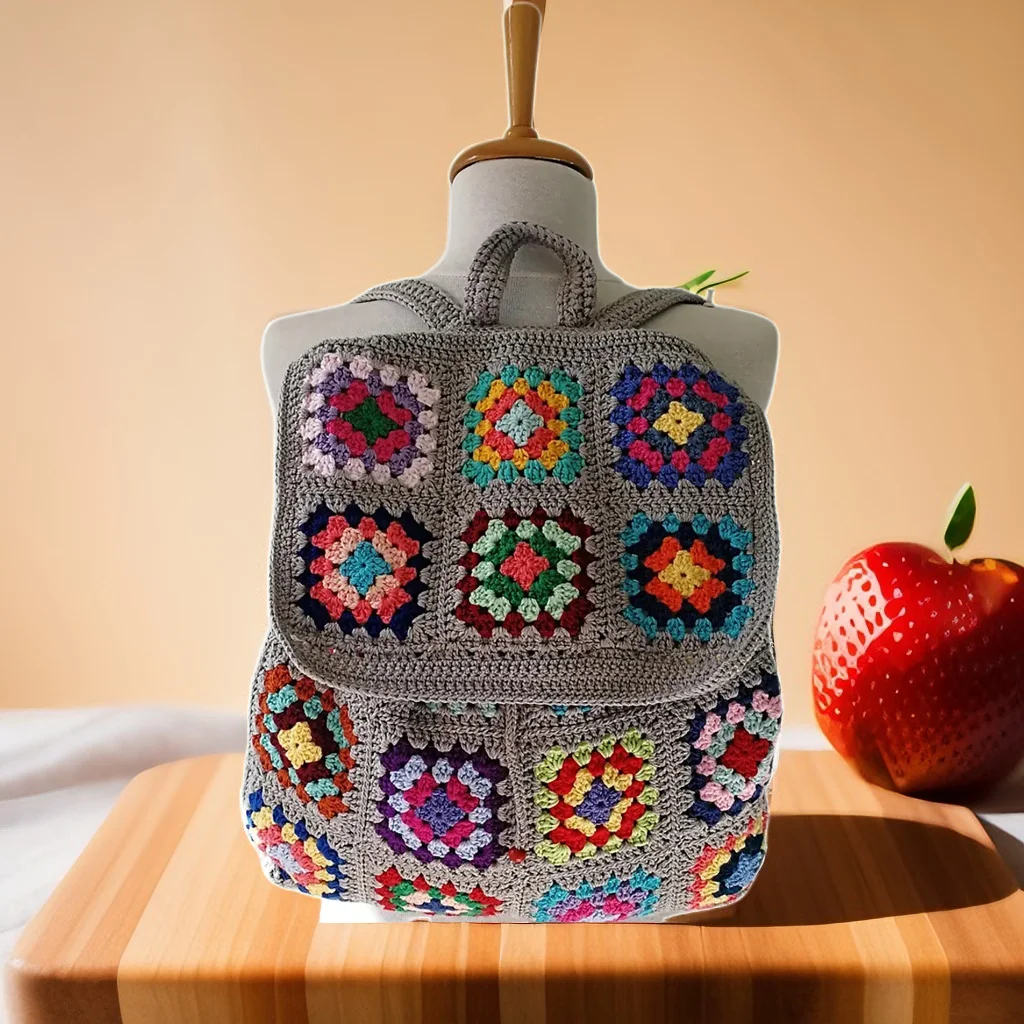 Mochila Boho Crochê - Exclusividade Rio Samba Crochet