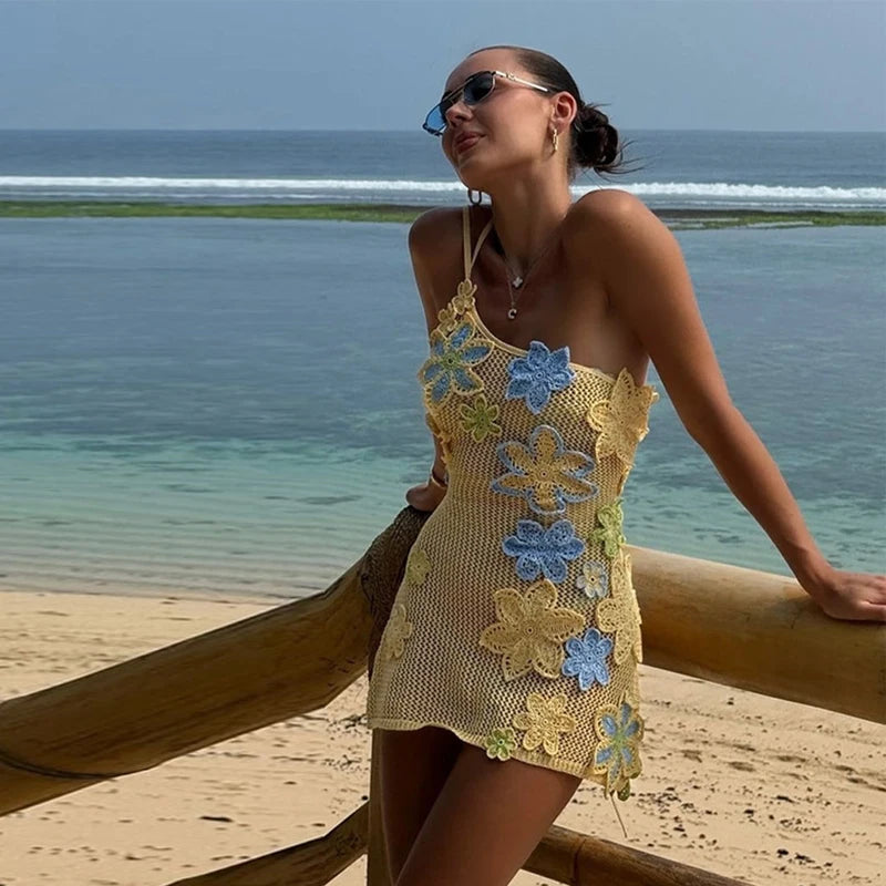 Vestido Crochet Flores do Sol