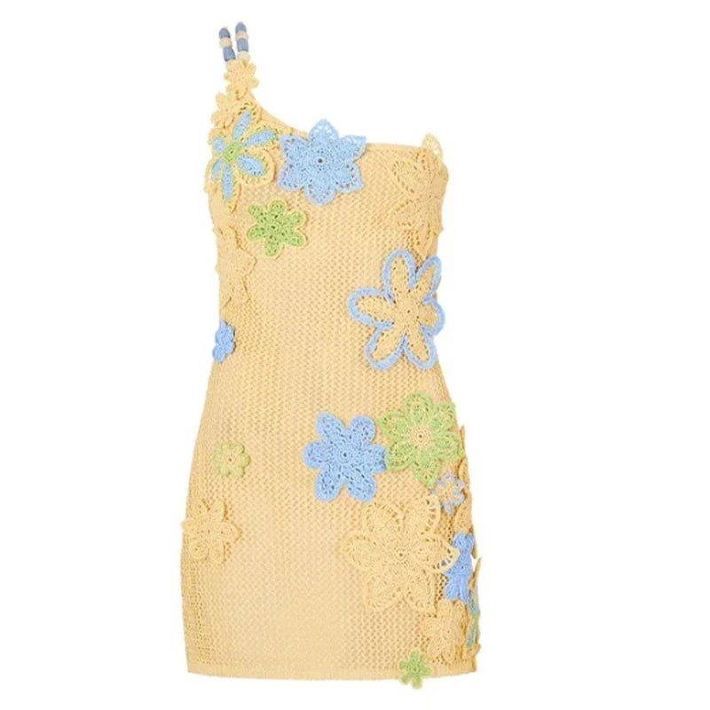 Vestido Crochet Flores do Sol