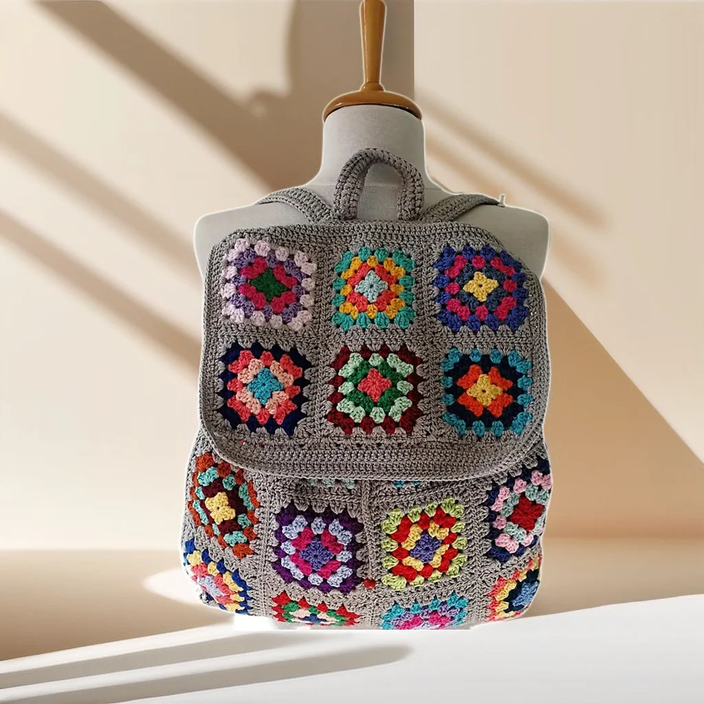 Mochila Boho Crochê - Exclusividade Rio Samba Crochet
