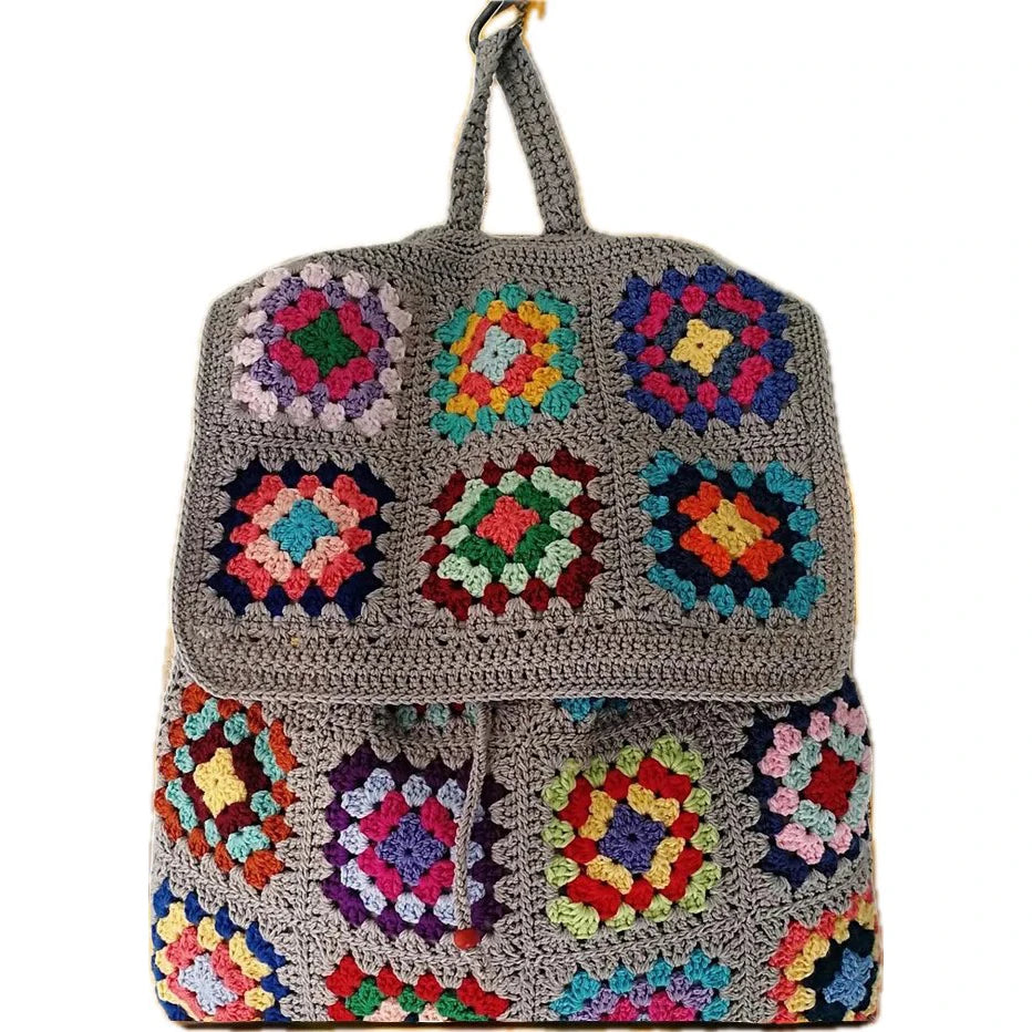 Mochila Boho Crochê - Exclusividade Rio Samba Crochet