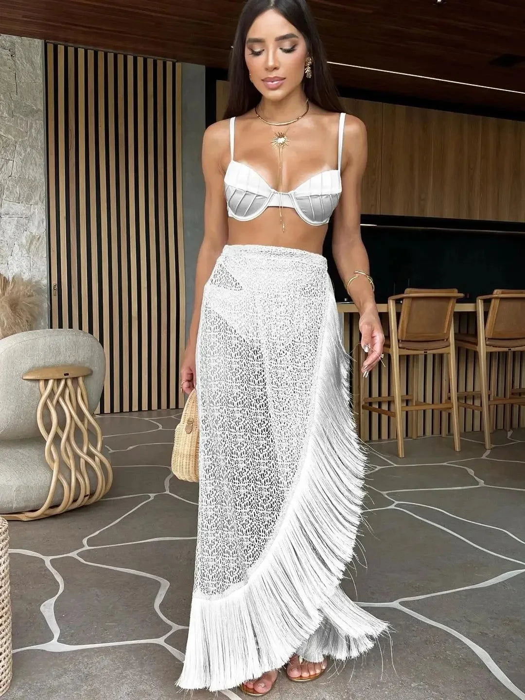 Conjunto Orla Dourada – Biquíni + Saída de Praia