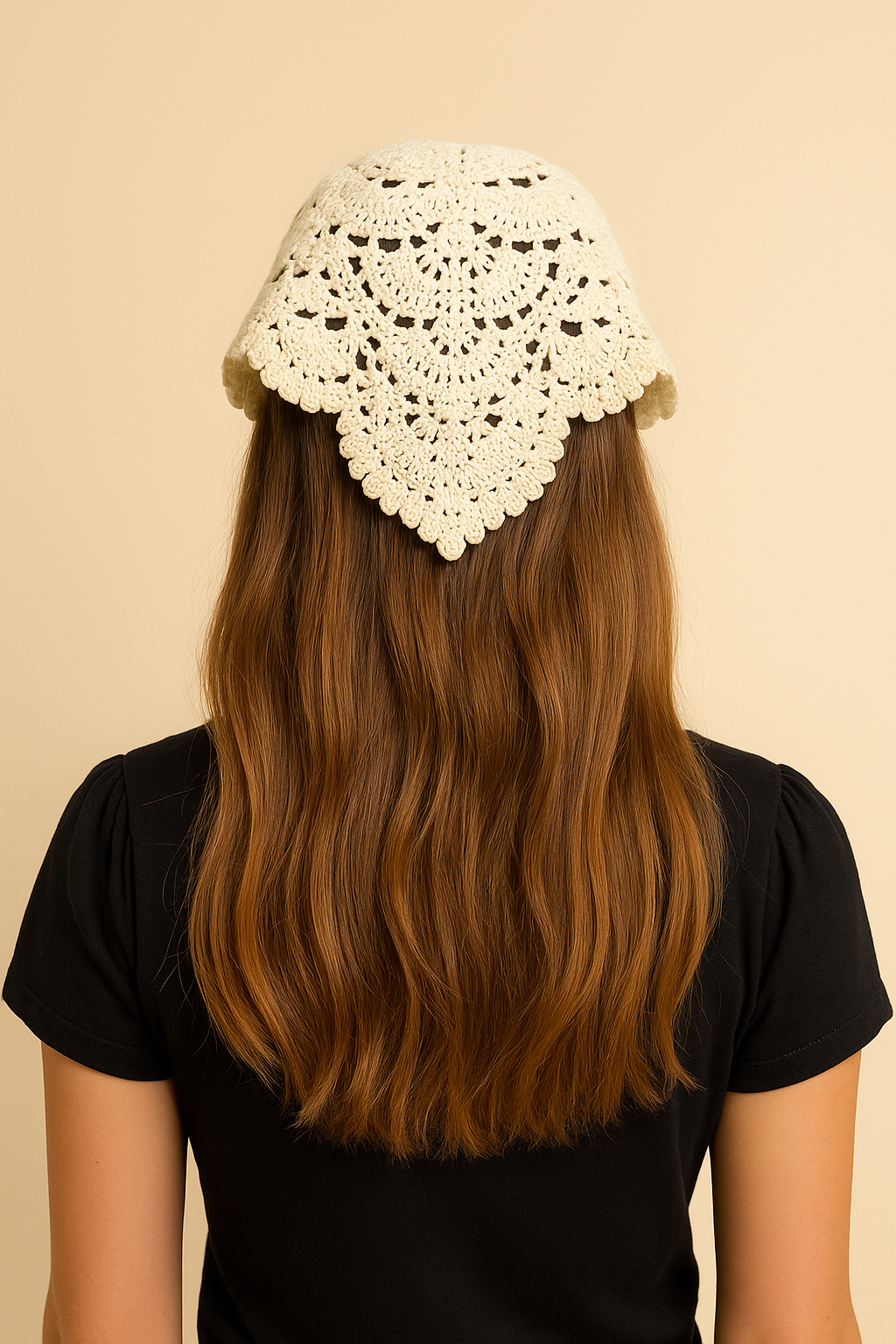 Bandana de Crochê Concha Carioca
