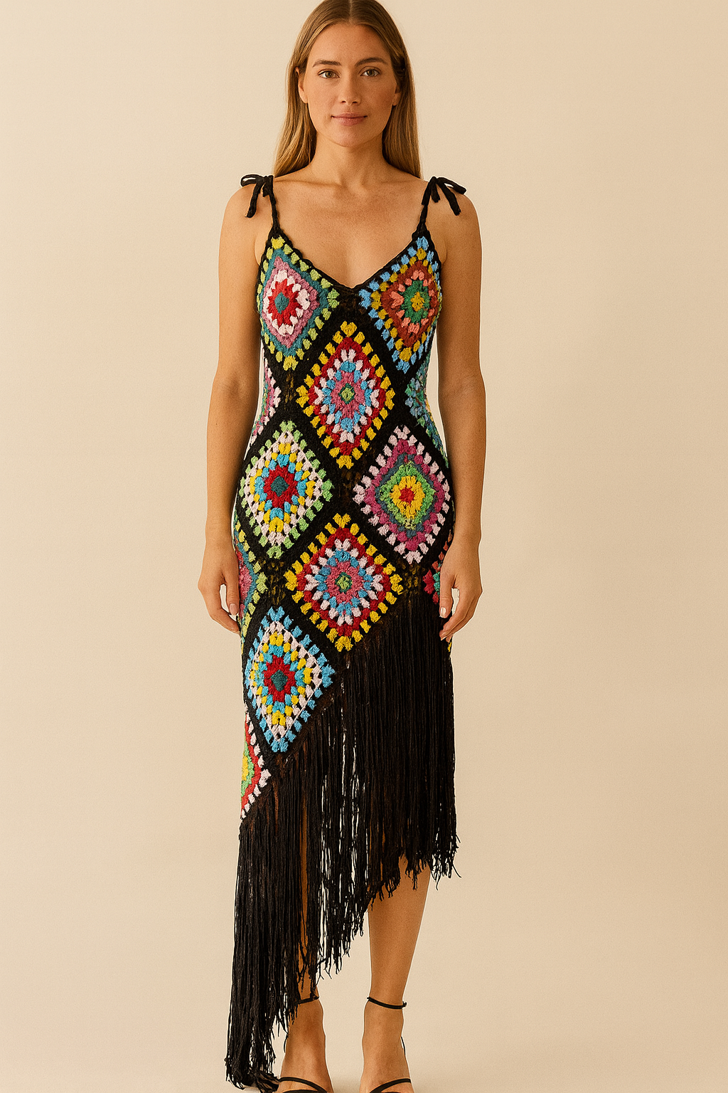Vestido Boho em Crochê - Rio Samba Crochet