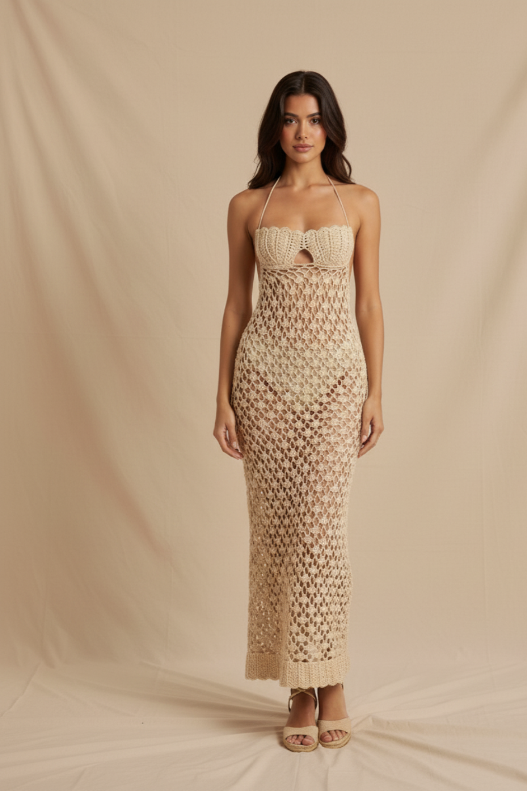 Vestido de Crochê Urca - handmade
