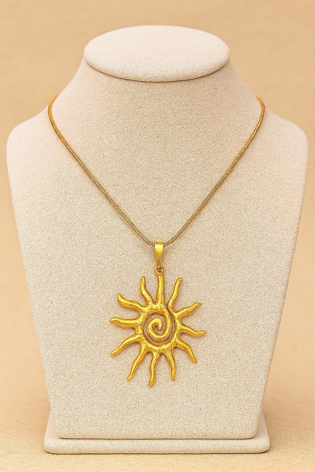 Colar Solar Dourado