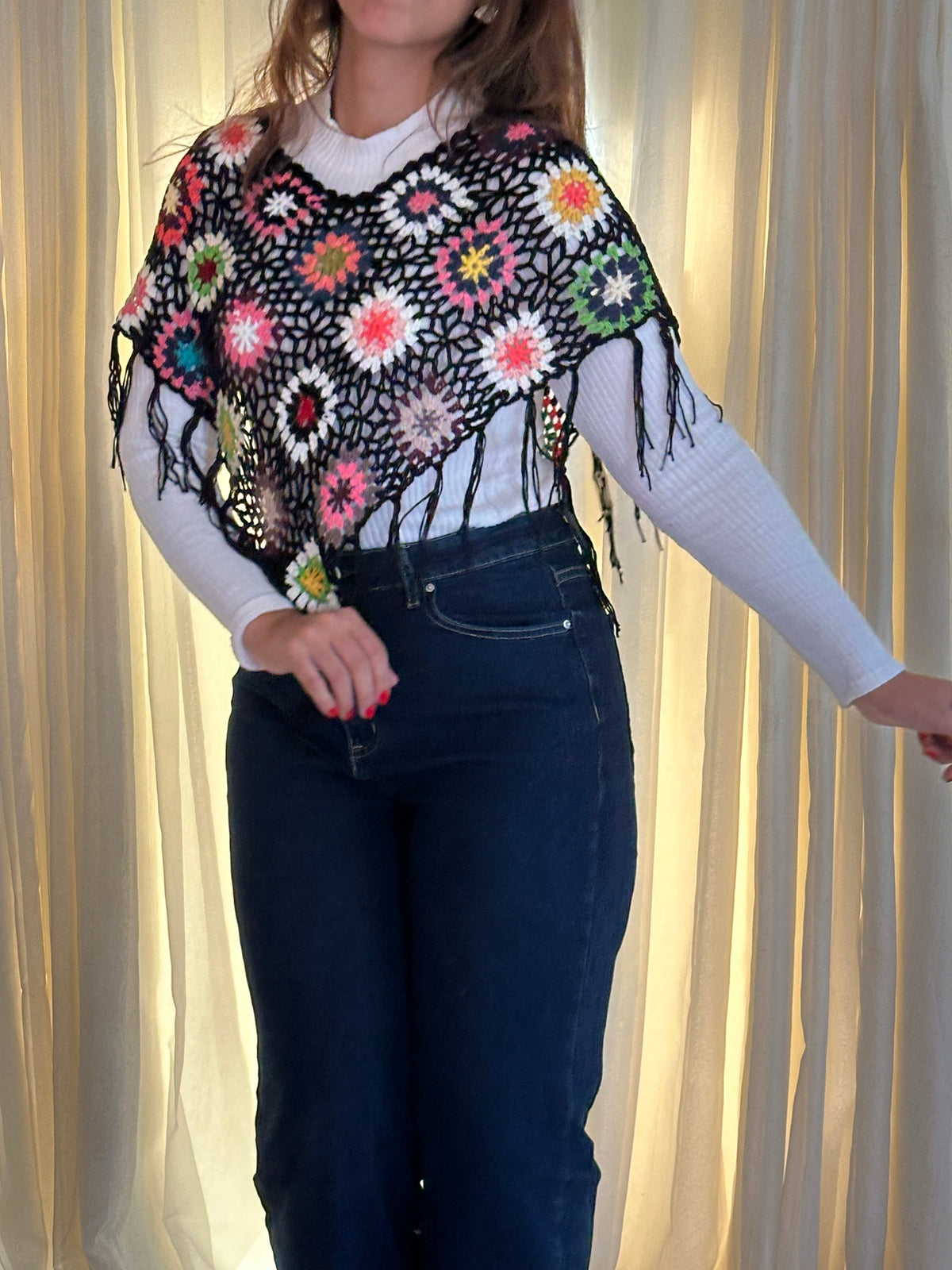 Poncho Boho Aurora Handmade