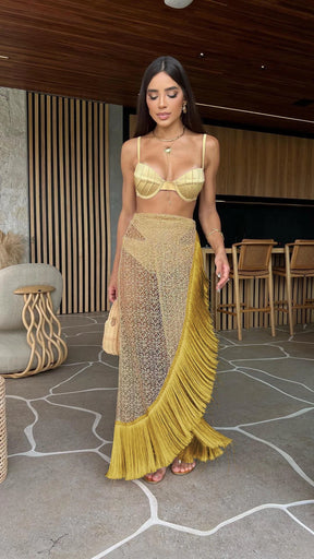 Conjunto Orla Dourada – Biquíni + Saída de Praia
