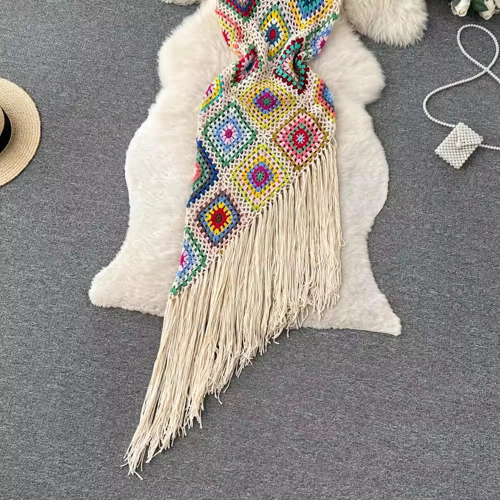 Vestido Boho em Crochê - Rio Samba Crochet