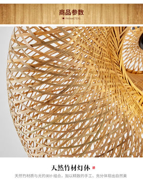Lustre Artesanal de Bambu – Rio Samba Crochet