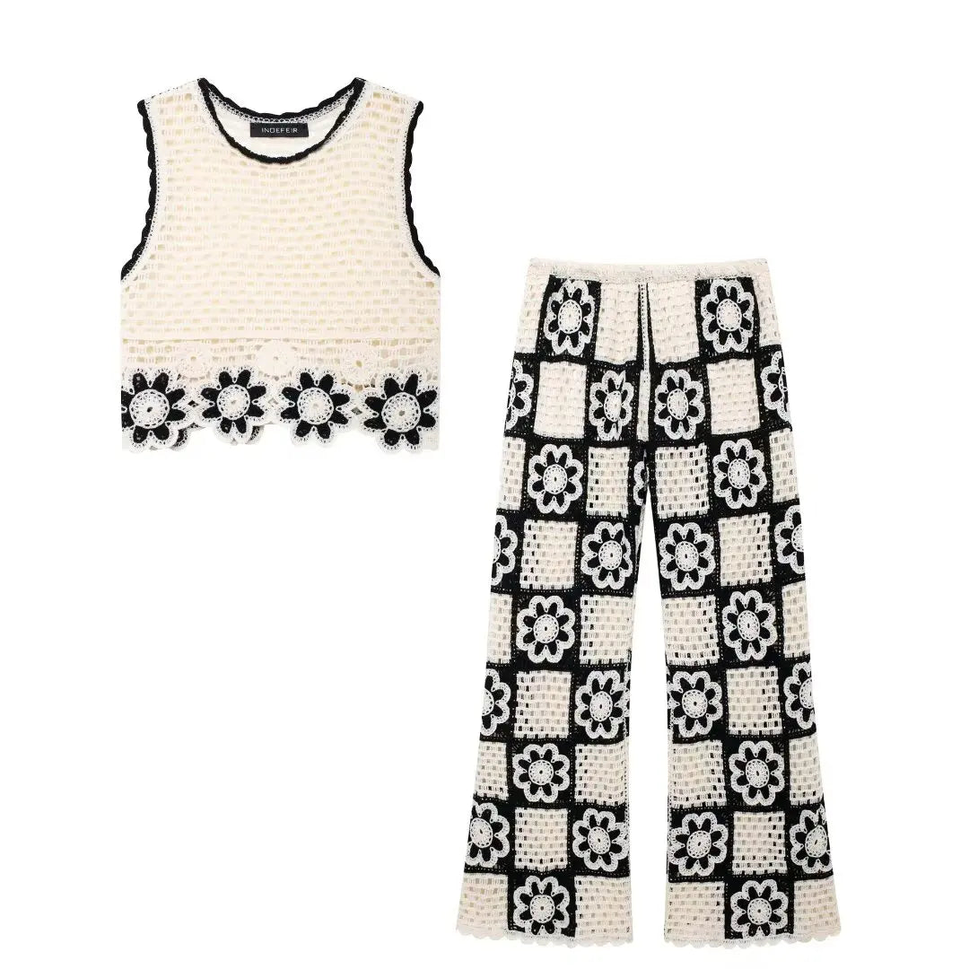 Conjunto Crochê Jardim Urbano