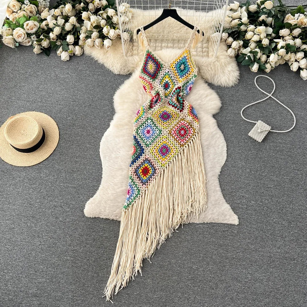 Vestido Boho em Crochê - Rio Samba Crochet