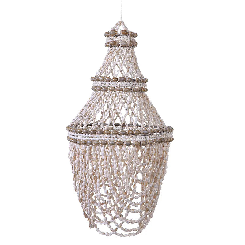 Lustre Artesanal de Conchas – Rio Samba Crochet