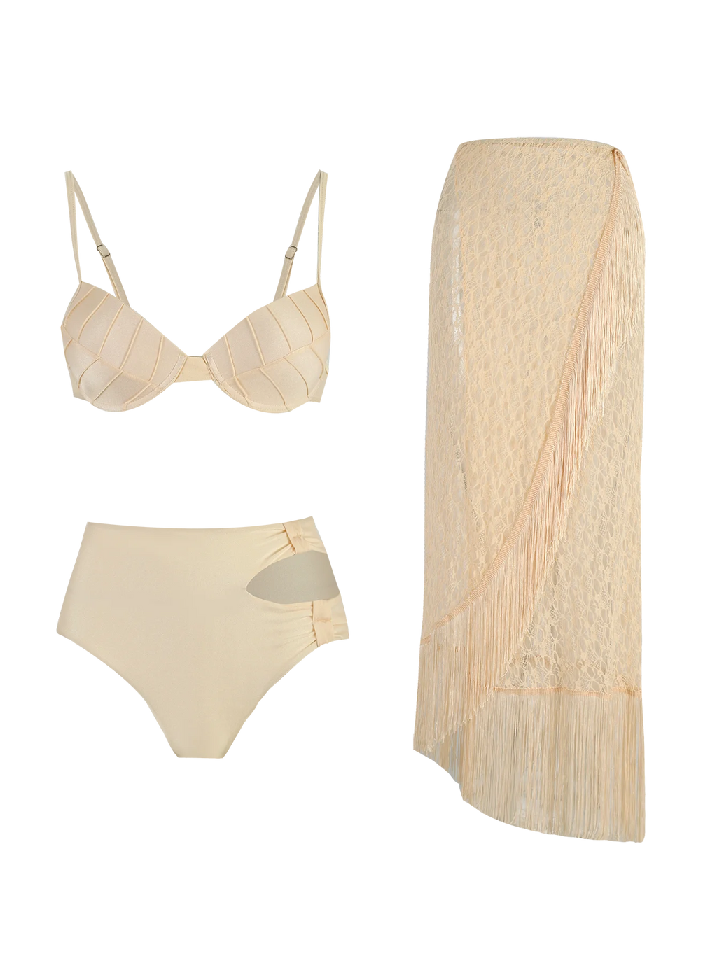 Conjunto Orla Dourada – Biquíni + Saída de Praia