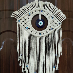 Pendente de Macramê Olho Grego – Rio Samba Crochet