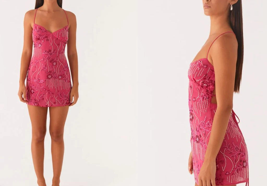 Vestido Encanto Tropical -(muito brilho)