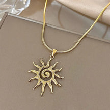 Colar Solar Dourado
