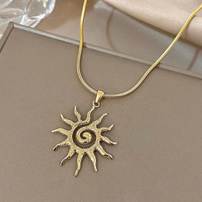 Colar Solar Dourado
