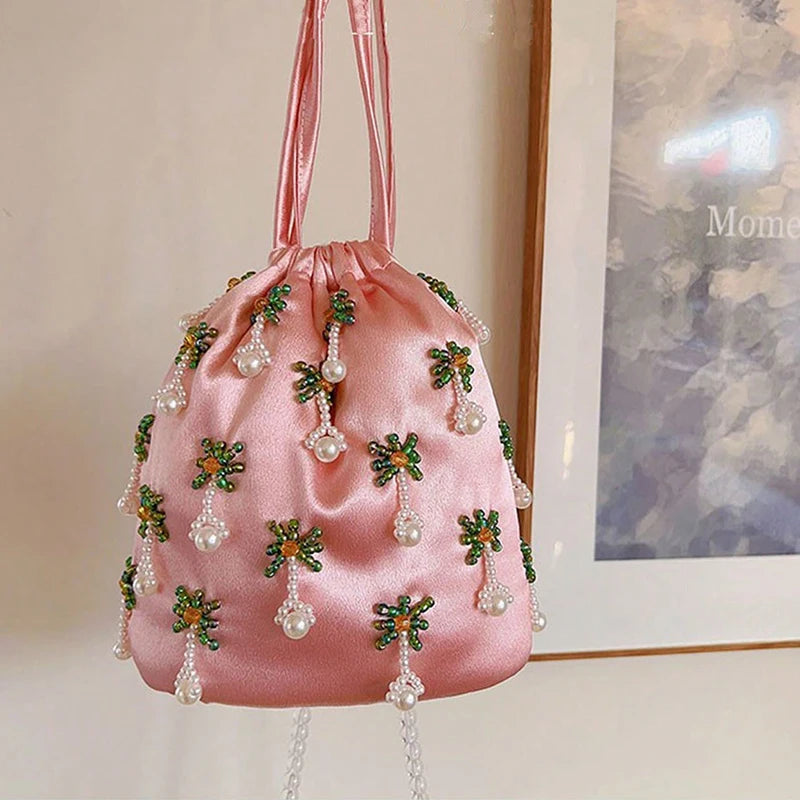 Bolsa Flor de Cetim
