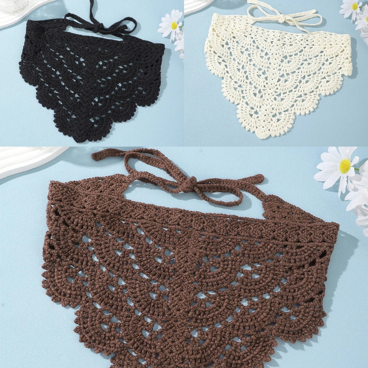 Bandana de Crochê Concha Carioca