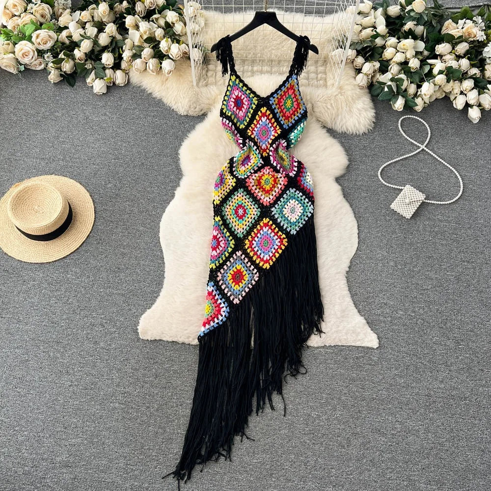 Vestido Boho em Crochê - Rio Samba Crochet