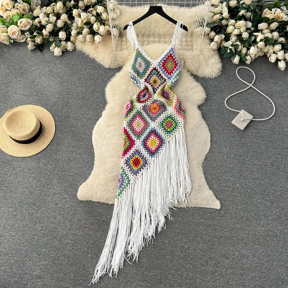 Vestido Boho em Crochê - Rio Samba Crochet