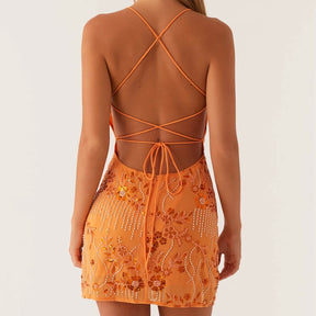 Vestido Encanto Tropical -(muito brilho)