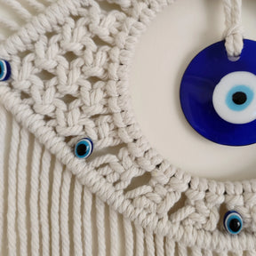 Pendente de Macramê Olho Grego – Rio Samba Crochet
