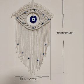 Pendente de Macramê Olho Grego – Rio Samba Crochet