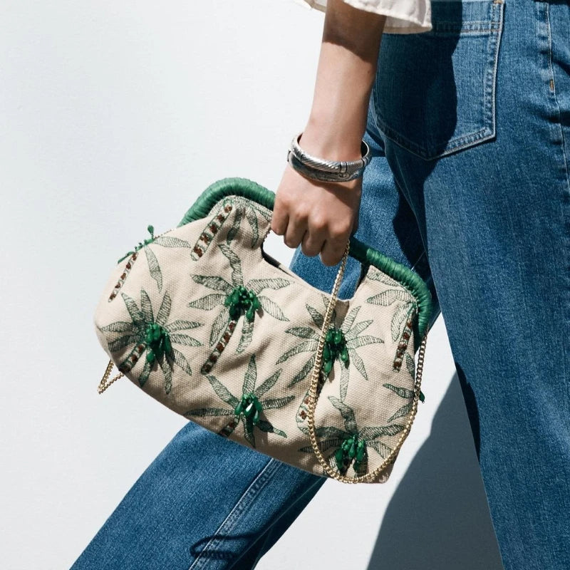 Bolsa Palm Clutch