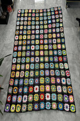 Manta Artesanal Colorida em Crochê – Rio Samba Crochet