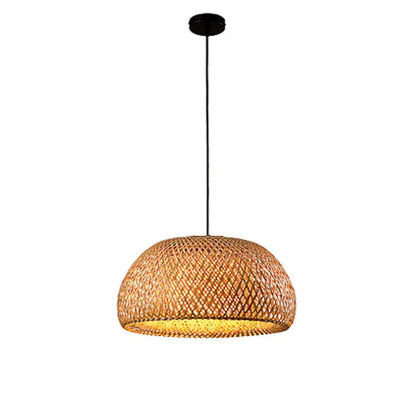 Luminária Rattan Eclipse - Rio Samba Crochet