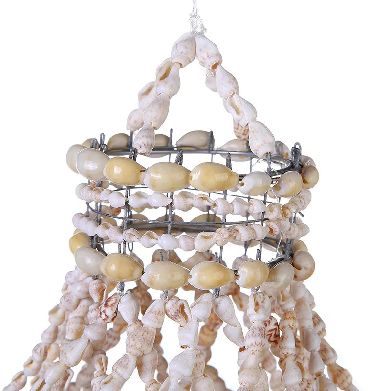 Lustre Artesanal de Conchas – Rio Samba Crochet