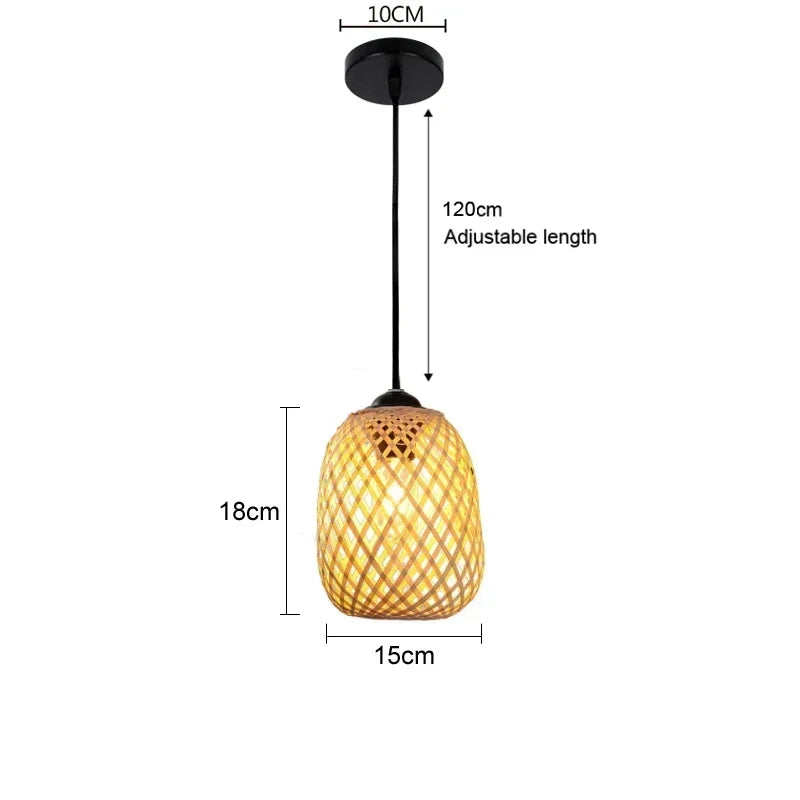 Lustre Artesanal de Bambu – Rio Samba Crochet